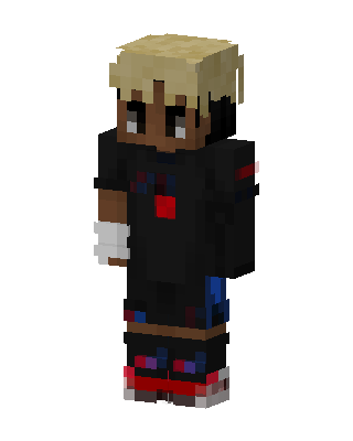 Black Player Boy skin, 3D preview