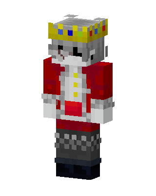 Royal Gray Wolf Minecraft skin
