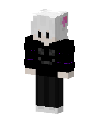 Shadow Hoodie Boy skin, 3D preview