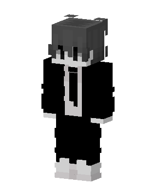 Monochrome Suit Boy skin, 3D preview