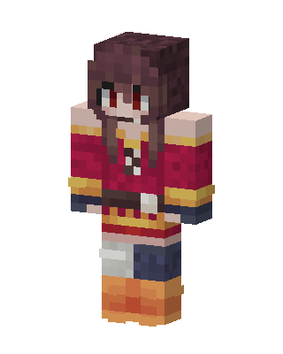 Megumin skin, 3D preview