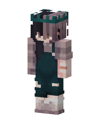 Teal Player Girl Minecraft skin