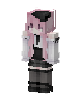 Pink Anime Girl Minecraft e-girl skin