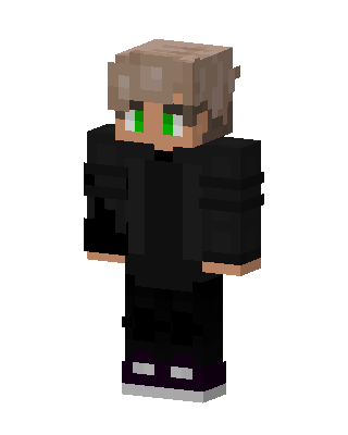 Green Eyed Hoodie skin, 3D preview