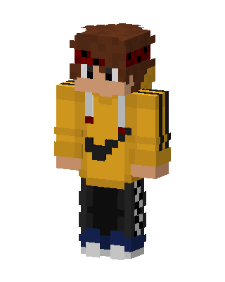 Yellow Hoodie Boy Minecraft skin