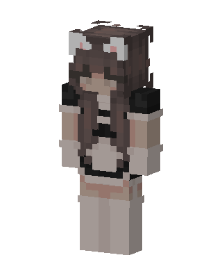 Brown Player Girl skin, 3D preview