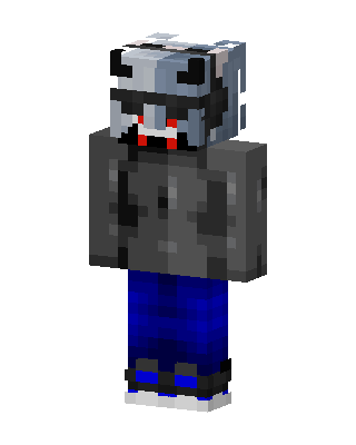 Gray Masked Animal Boy Minecraft skin