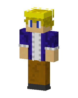Blond Prince skin, 3D preview