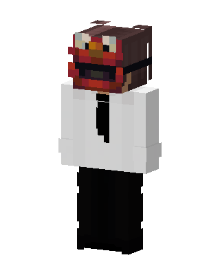 Masked Office Worker skin, 3D preview