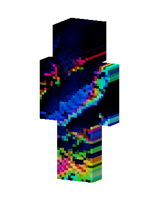 Neon Glitch skin, 3D preview