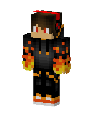 Flame Hoodie Boy Minecraft skin