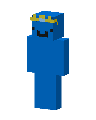 Blue King Minecraft skin