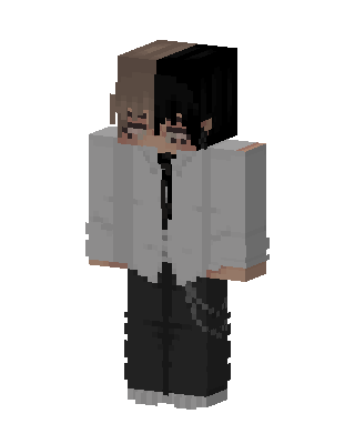 Gray Student Boy Minecraft skin
