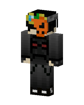 Pumpkin Mask Hoodie skin, 3D preview