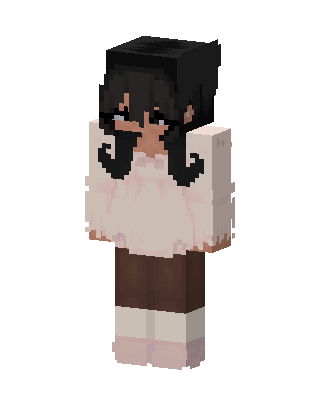 Cozy Fluffy Girl skin, 3D preview