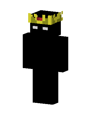 Black King Minecraft goth skin