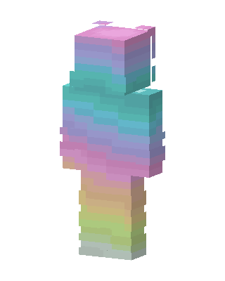 Pastel Rainbow Minecraft skin