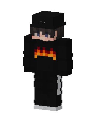 Flame Hoodie Boy Minecraft skin