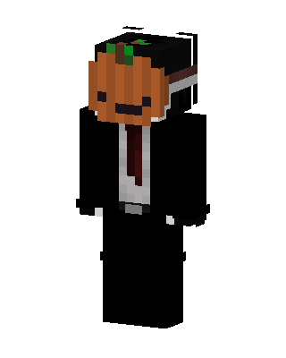 Pumpkin Suit skin, 3D preview