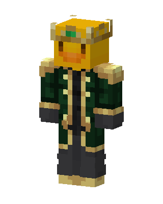 Duck King skin, 3D preview