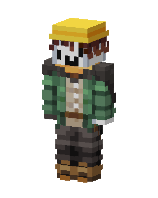 Green Player Boy skin, 3D preview