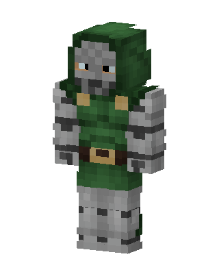 Doctor Doom skin, 3D preview
