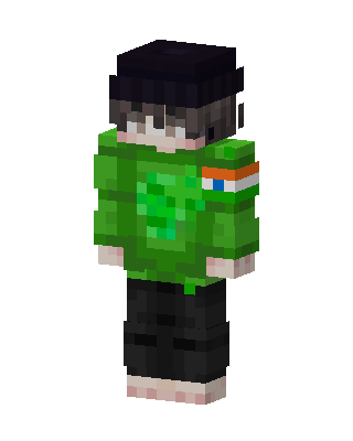 Green Player Boy skin, 3D preview