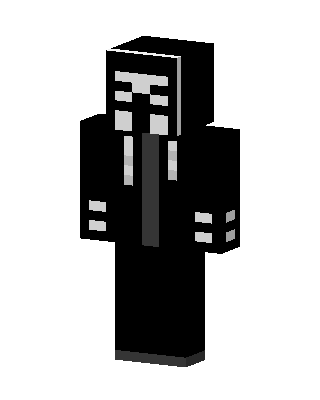 Black Robot Boy skin, 3D preview