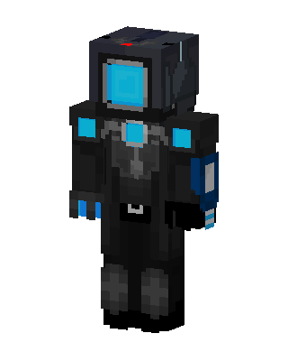 Titan TV Man skin, 3D preview