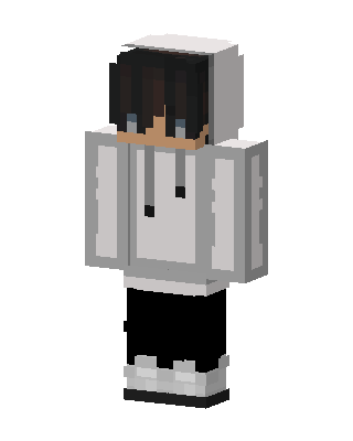 White Hoodie Boy Minecraft skin