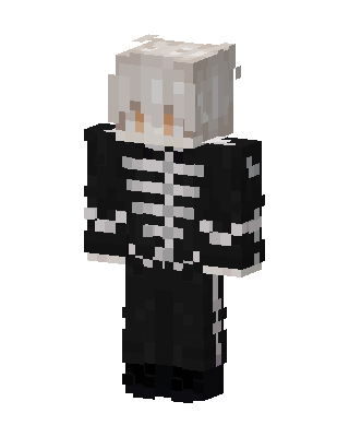 Skeleton Boy Minecraft Halloween skin