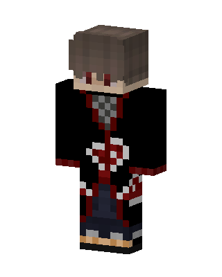 Crimson Cloak Ninja skin, 3D preview
