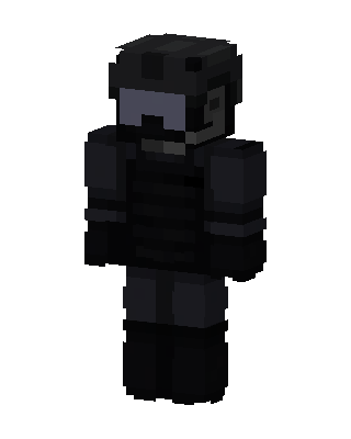 Black Masked Soldier Boy Minecraft skin