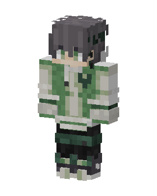 Green Player Boy skin, 3D preview