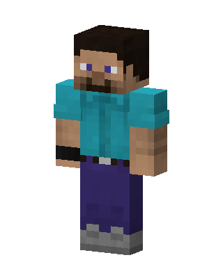 Teal Mob Boy skin, 3D preview