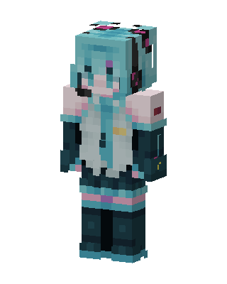 Hatsune Miku skin, 3D preview
