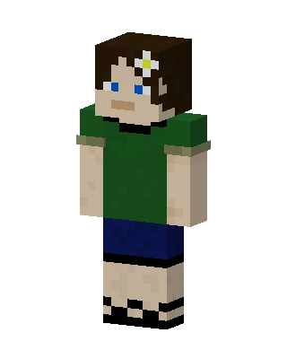Green Player Boy skin, 3D preview
