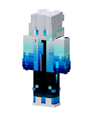 Ice Gradient Boy skin, 3D preview