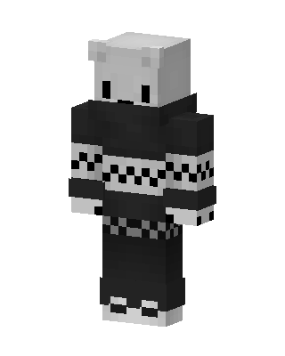 Polar Bear Hoodie skin, 3D preview