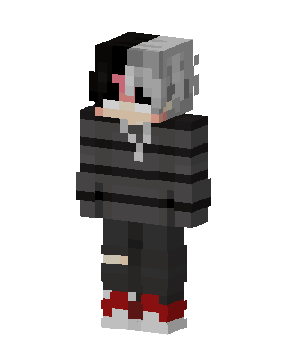Split Hair Hoodie skin, 3D preview