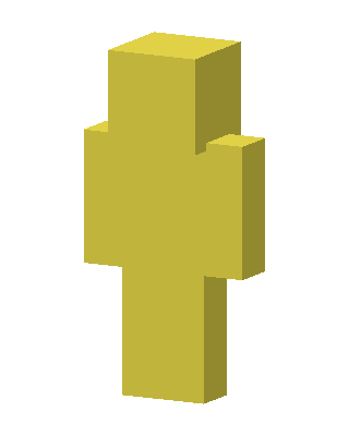 Golden Blank skin, 3D preview
