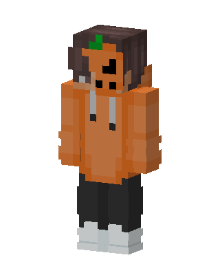 Orange Hoodie Minecraft skin