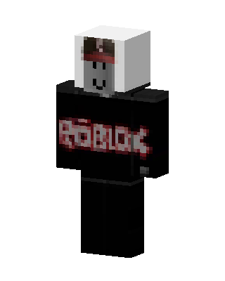 Roblox Hoodie Guest skin, 3D preview
