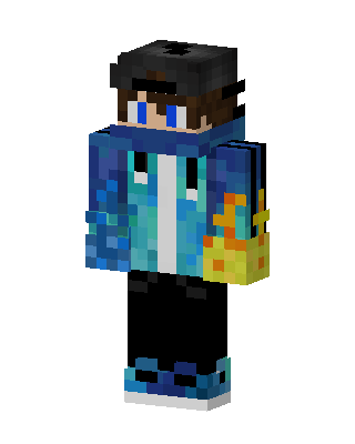 Blue Player Boy skin, 3D preview