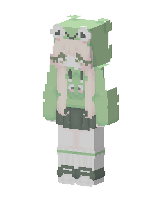 Frog Hoodie Girl Minecraft skin