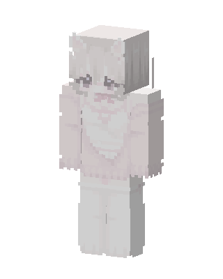 Pastel Snow Girl skin, 3D preview