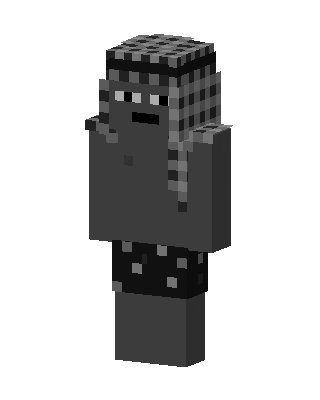 Gray Player Boy skin, 3D preview