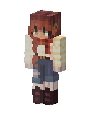 Autumn Braid skin, 3D preview