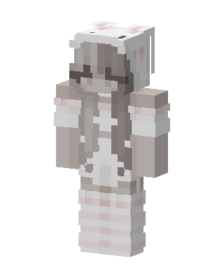 White Bunny Girl Minecraft skin