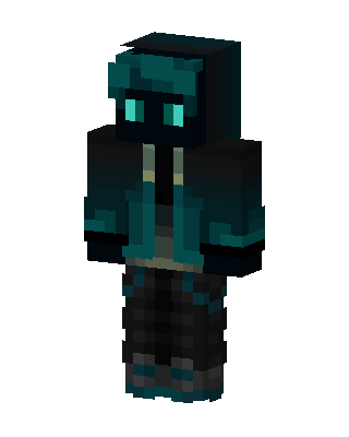 Teal Shadow Minecraft skin
